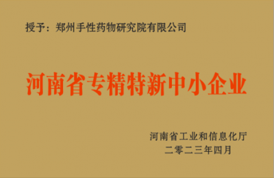 Henan Province special fine new small and medium-sized enterprises